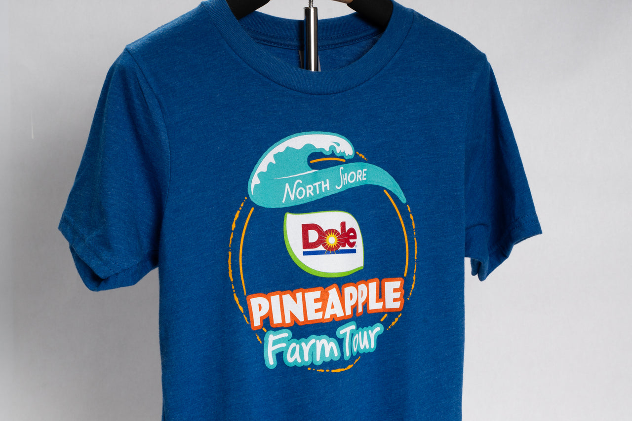 Youth Dole Pineapple Farm Tour Blue Tee